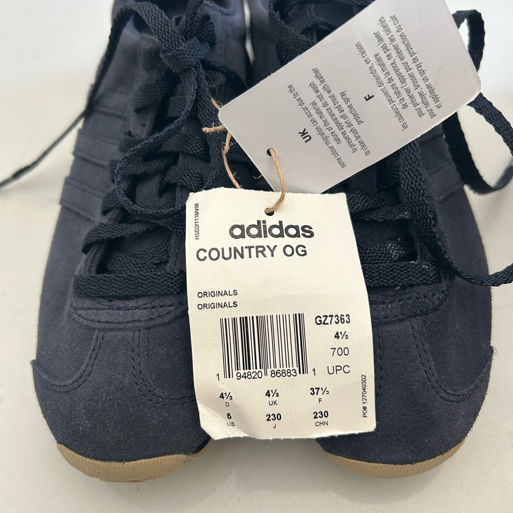 Adidas Navy and Gold Sneakers collaboration with KHAITE - Picture 13 of 16